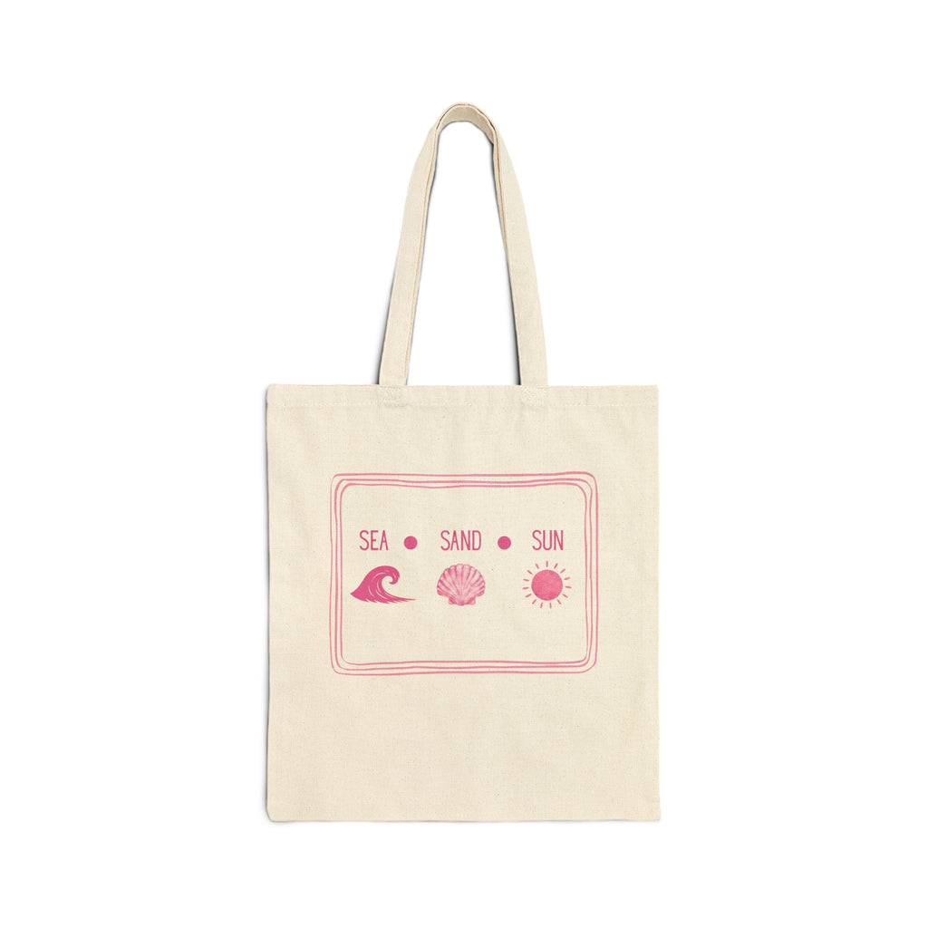 Beach Tote Bag — "Sea • Sand • Sun"
