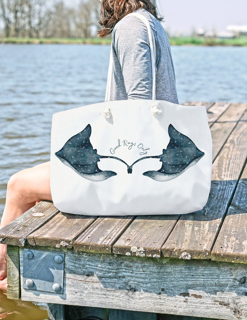 Sting ray Beach Bag