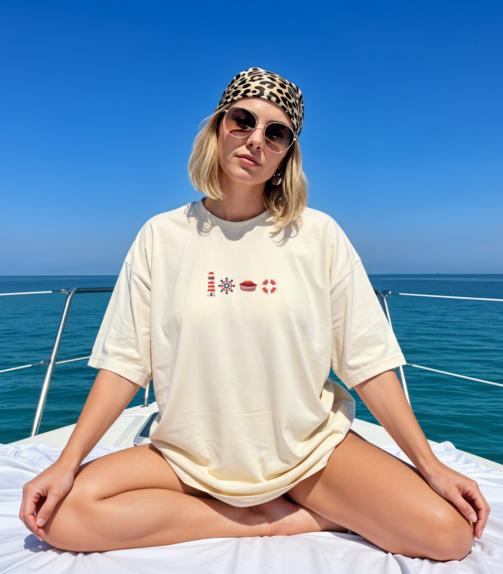 coastal icons embroidered  T-Shirt