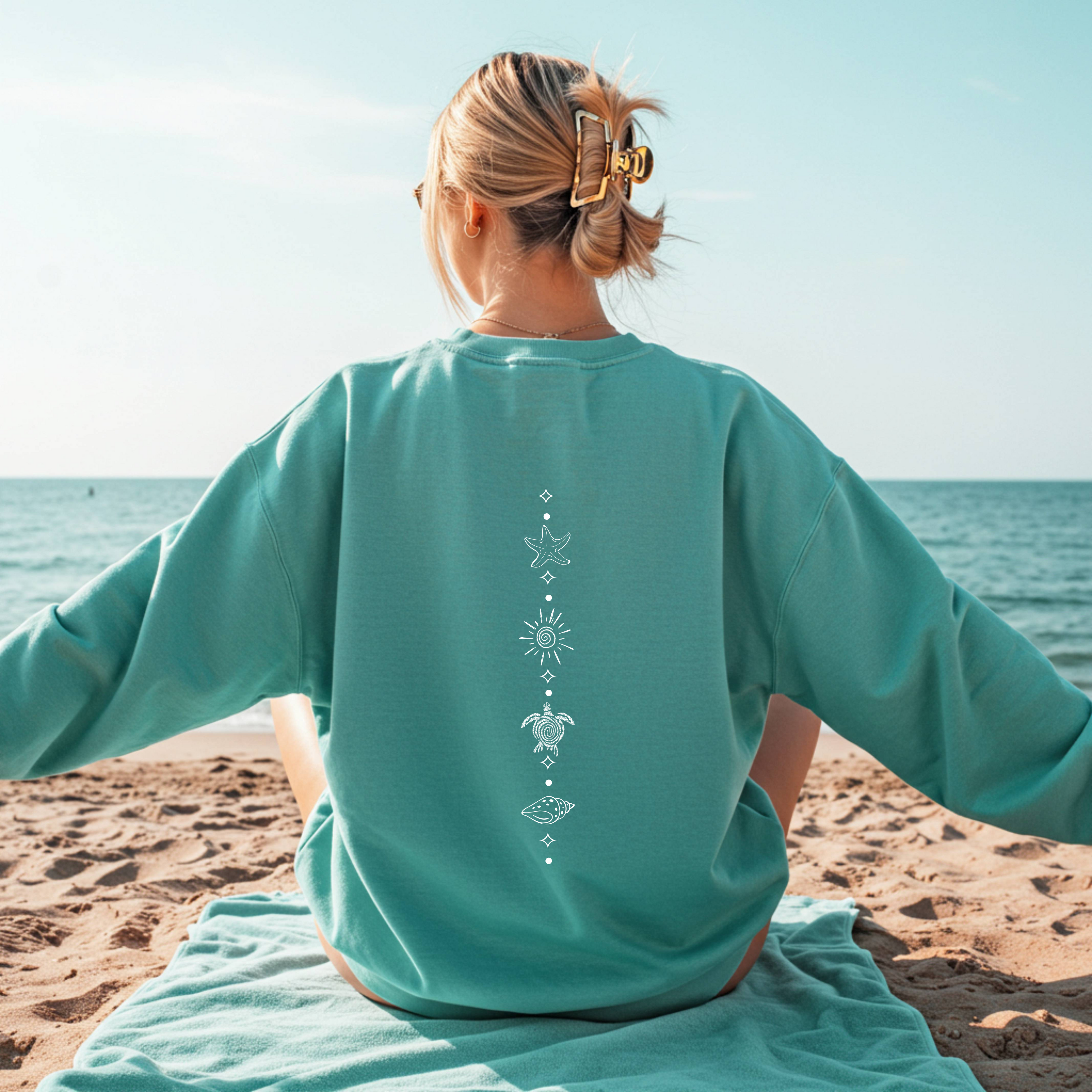 Boho Coastal Icon Crewneck